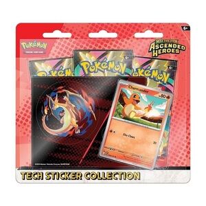 Pokemon Tech Sticker Collection - Mega Evolutions Ascended Heroes Charmander NEW